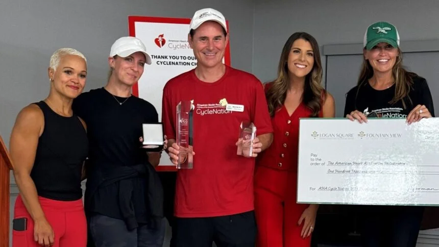 Fountain View Raises $200K for AHA/ASA in CycleNation Event